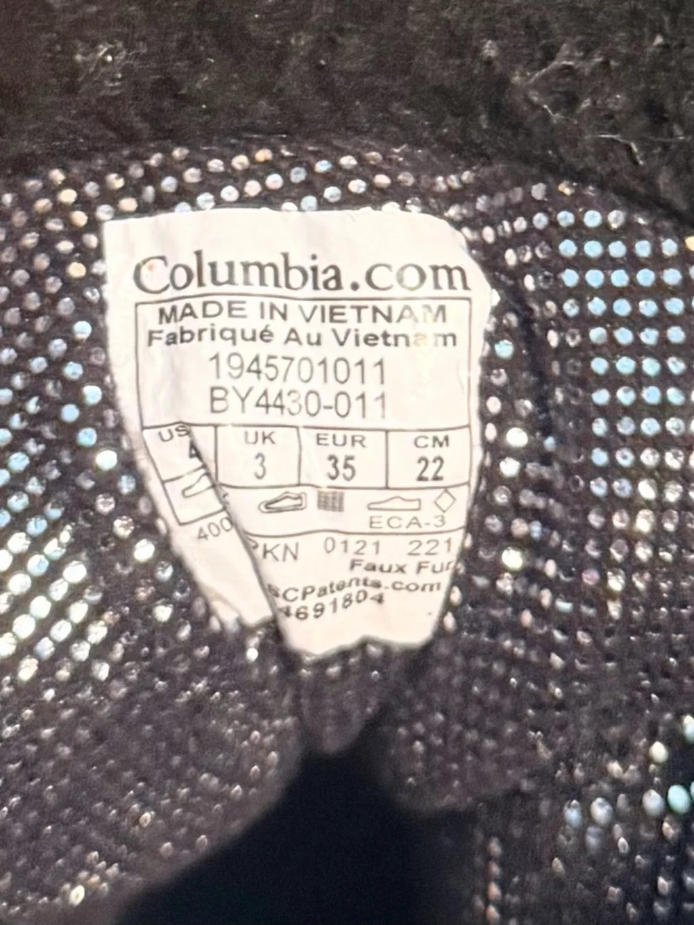Columbia Kids Waterproof Winter Boots - Black, Gray & Blue